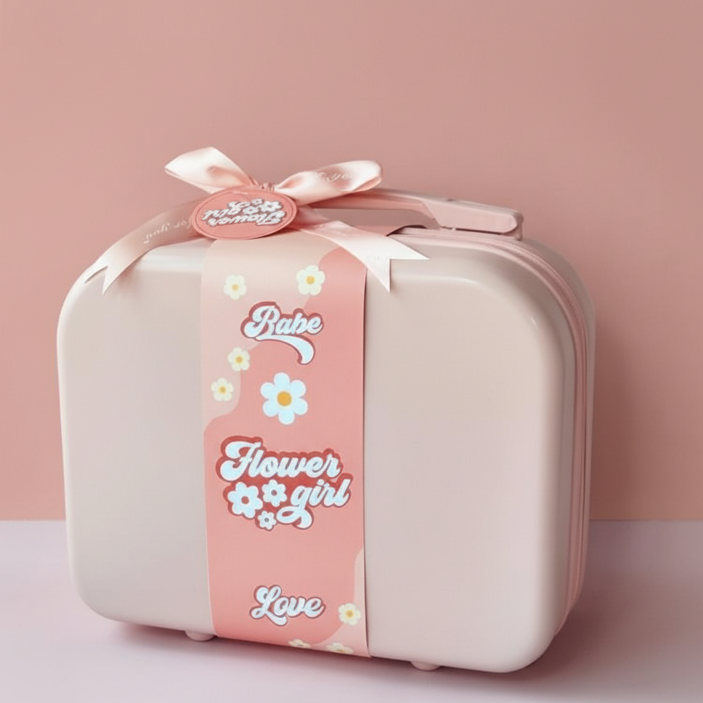 Suitcase packaging without text