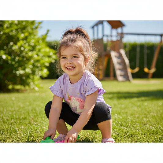 5-year-old girl outdoor