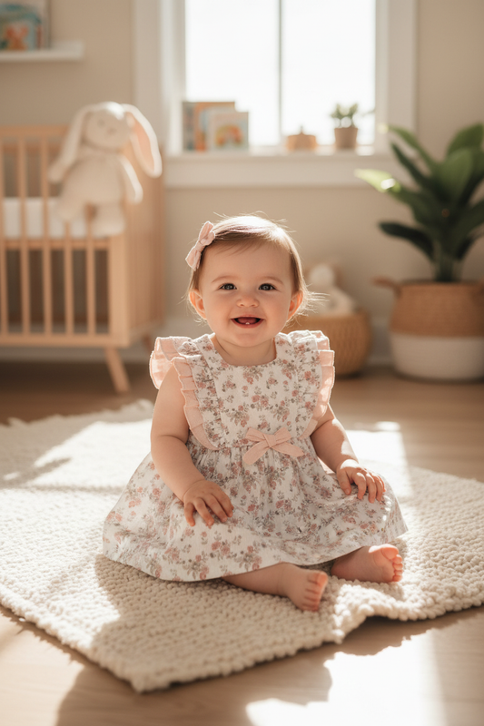 Baby wearing dress
