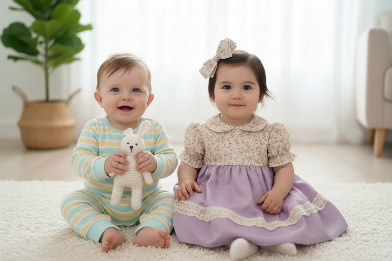 add bow on the girl head