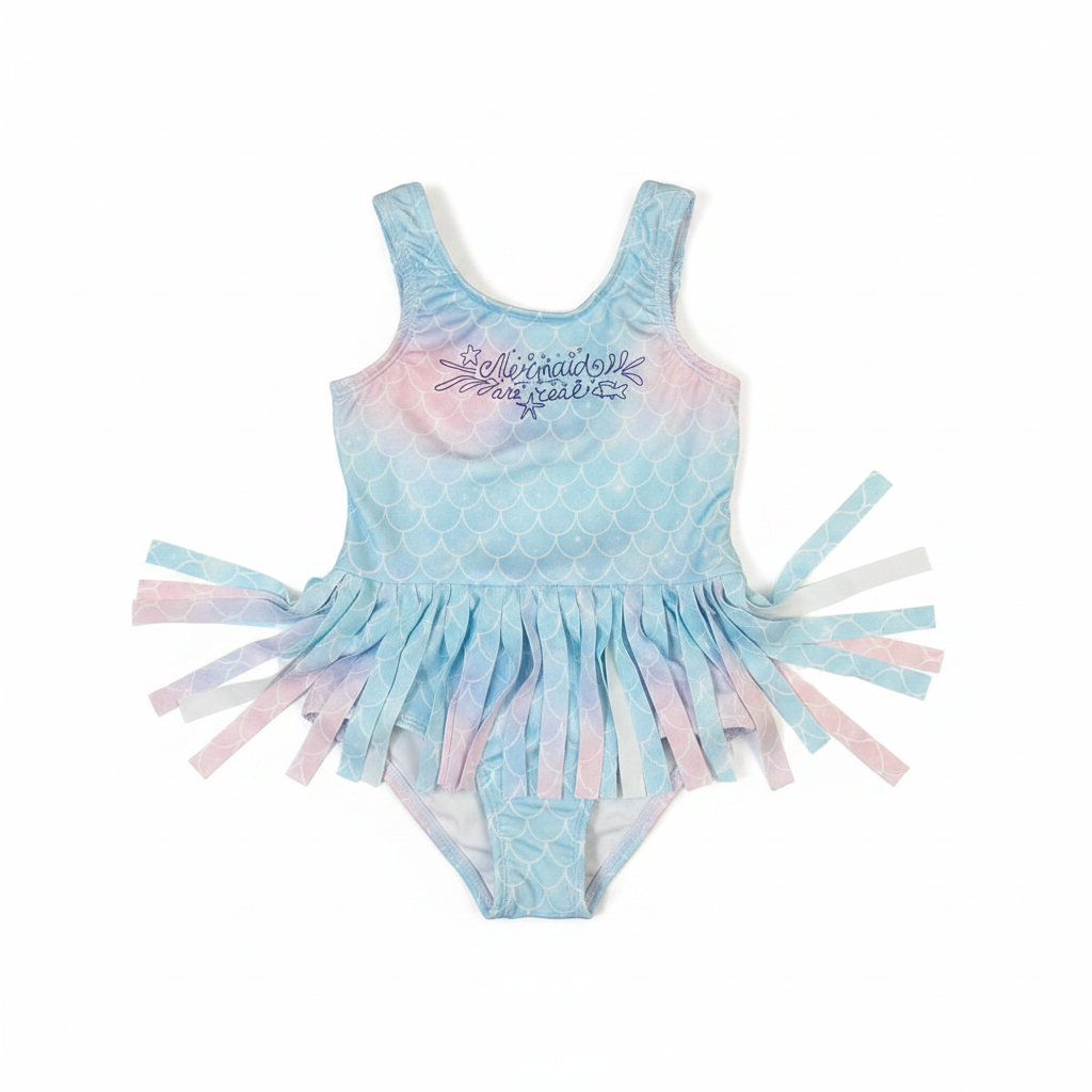 Mermaid Swimsuit Full Flat Lay