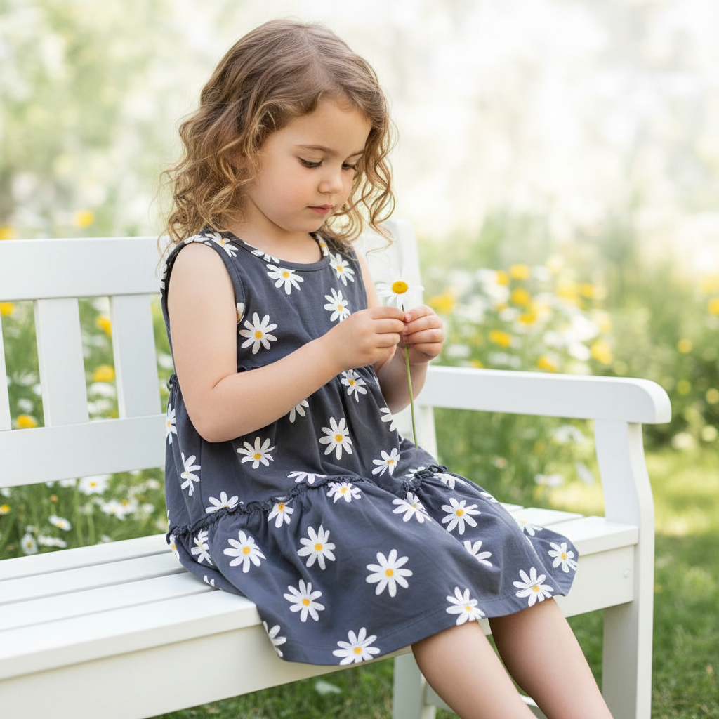 Sitting Pose - Daisy Dress