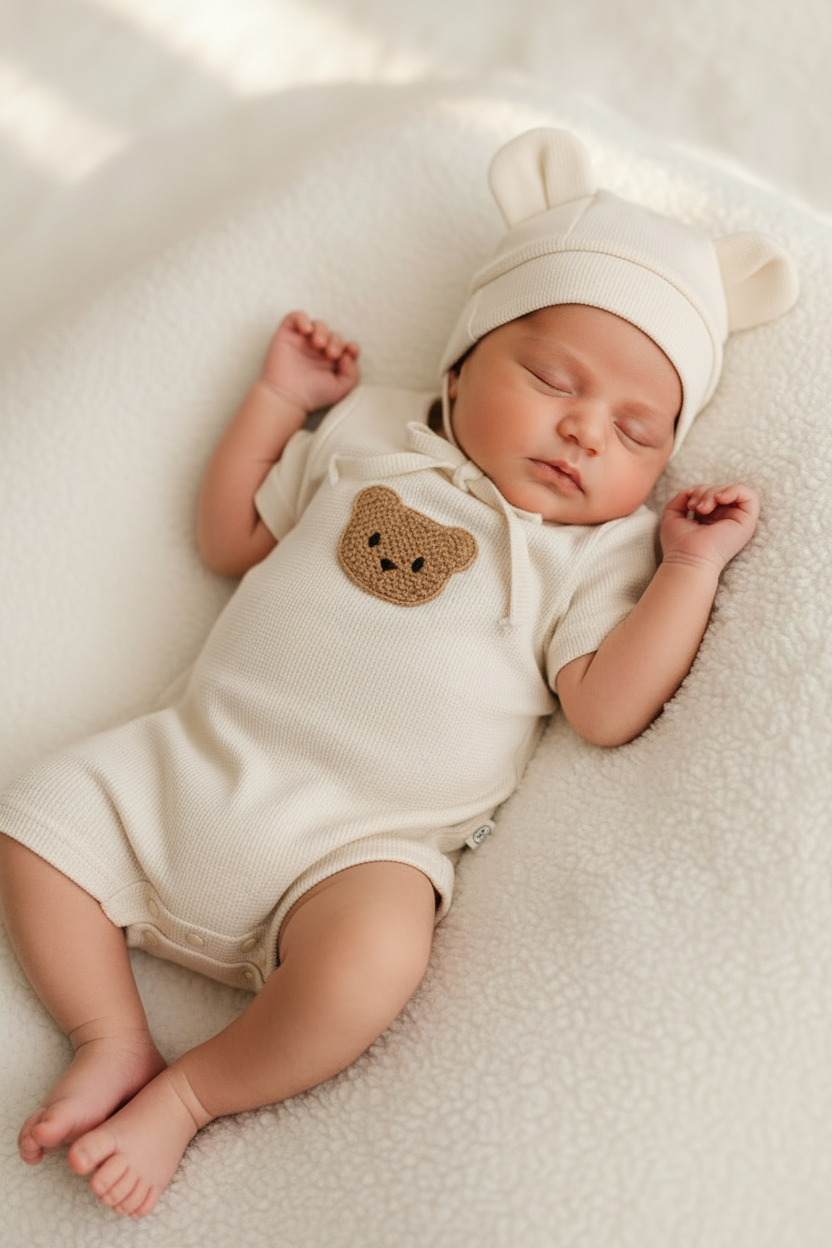 Sleeping Baby Romper Knee Length