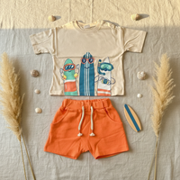 Surfboard Set Flat Lay